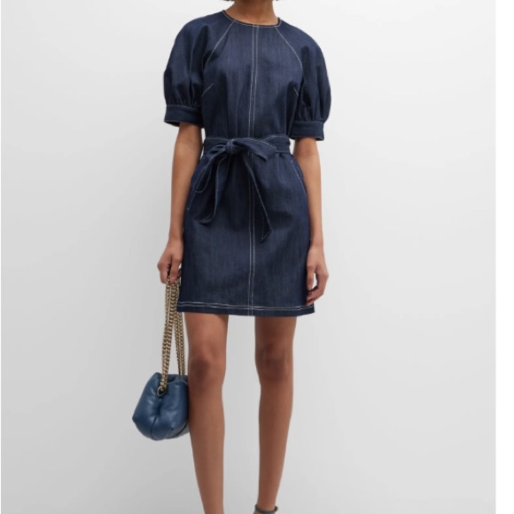 Cinq à Sept Abby dress in indigo denim